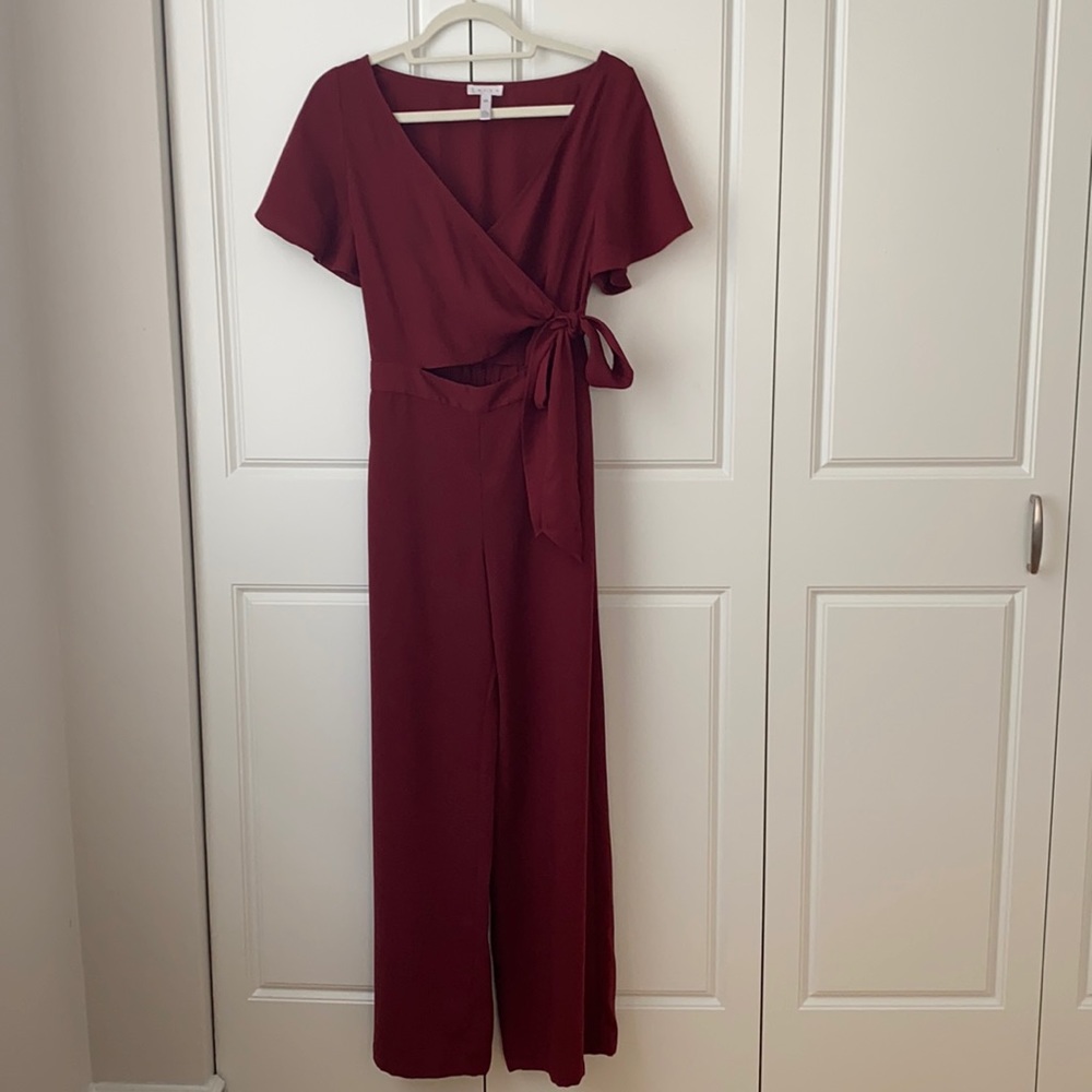 Burgundy Jumpsuit